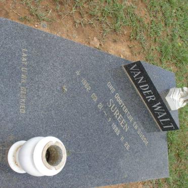 WALT Sureen, van der 1982-1985