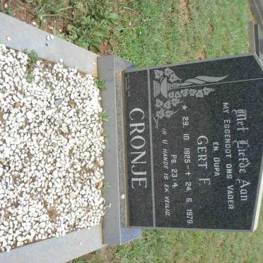 CRONJE Gert F. 1925-1979