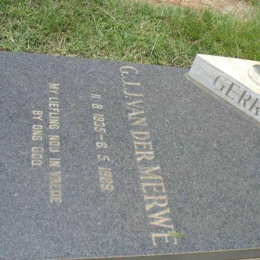 MERWE G.J.J., van der 1935-1989