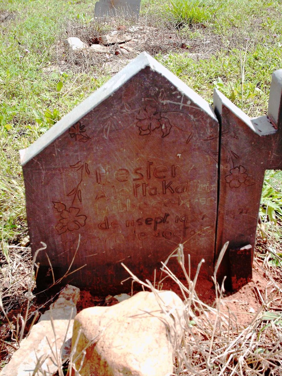 LUBBE Hester Aletta Katrina 1921-1927