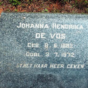VOS Johanna Hendrika, de 1882-1972