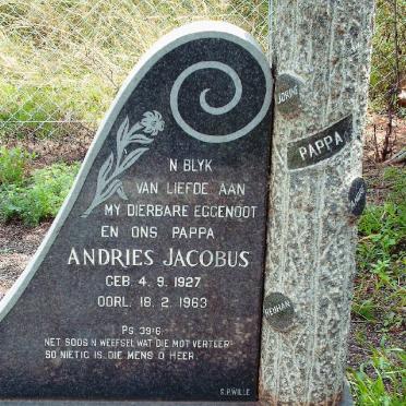 NIEMAND Andries Jacobus 1927-1963