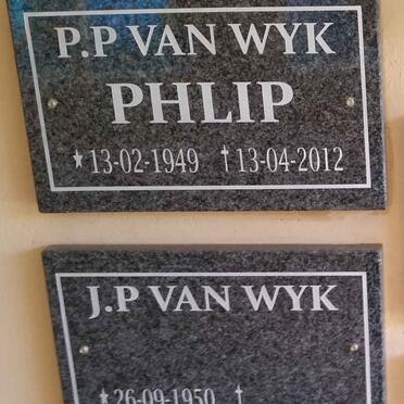 WYK P.P. van, 1949-2012 &amp; J.P. 1950-