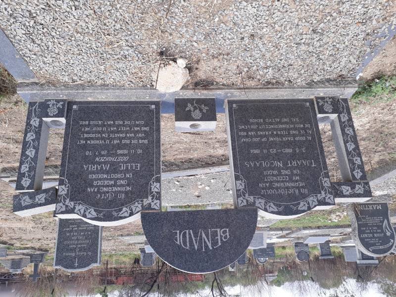 BENADE Tjaart Nicolaas 1883-1964 &amp; Ellie Maria OOSTHUIZEN 18?5-1978
