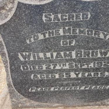 BROWN William -1928