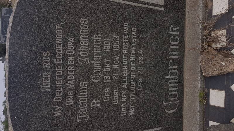 COMBRINCK Jacobus Johannes B. 1901-1953