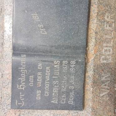 COLLER Andries Lucas, van 1878-1948