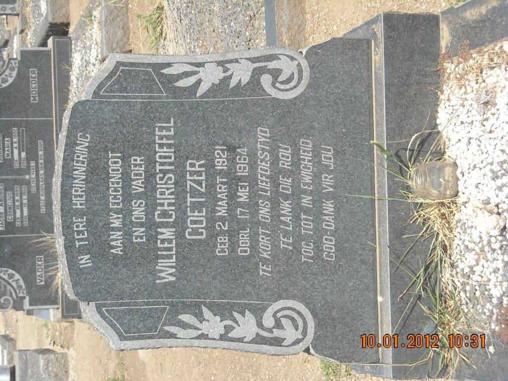 COETZER Willem Christoffel 1921-1964