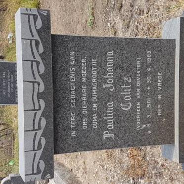 CALITZ Paulina Johanna voorheen VAN DEVENTER 1901-1983