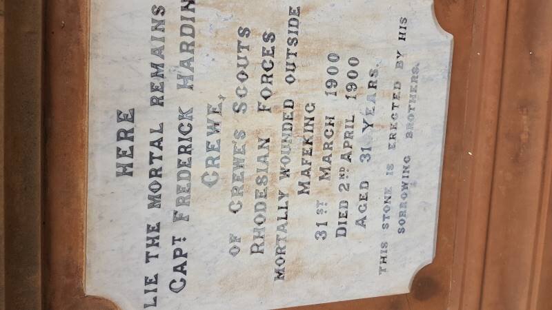 CREWE Frederick Hardin -1900