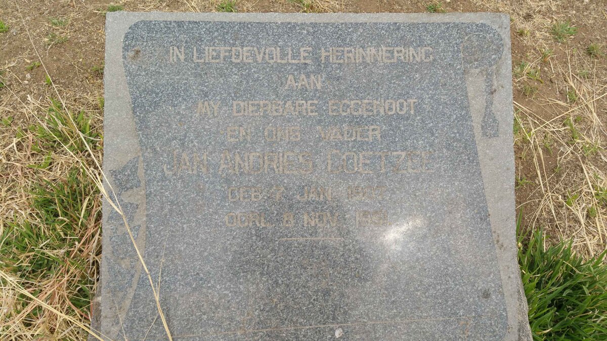 COETZEE Jan Andries 1907-1951