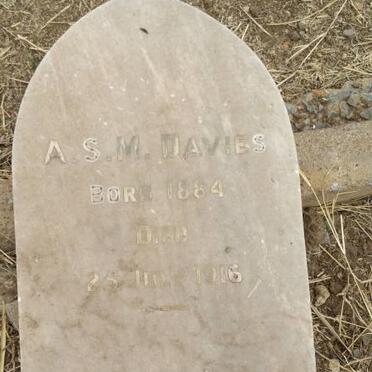 DAVIES A.S.M. 1884-1916