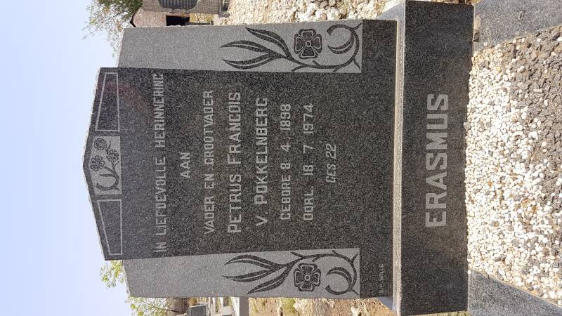 ERASMUS Petrus Francois V. Pokkelnberg 1898-1974