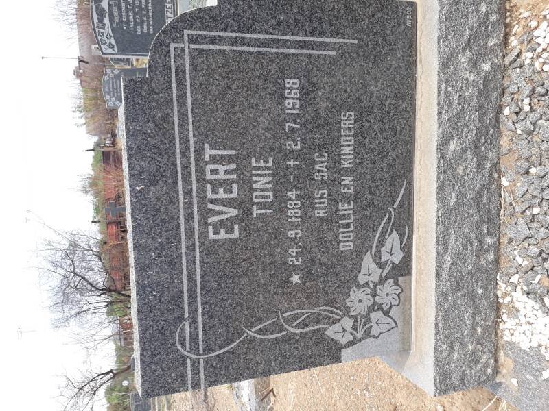 EVERT Tonie 1884-1968