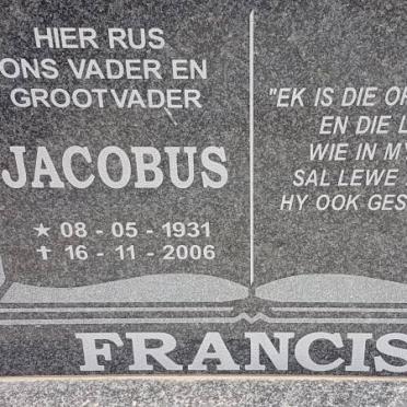 FRANCIS Jacobus 1931-2006