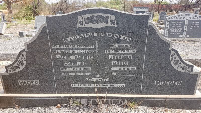 FLEMMING Jacob Andries Cornelius 1899-1965 &amp; Johanna Maria 1902-