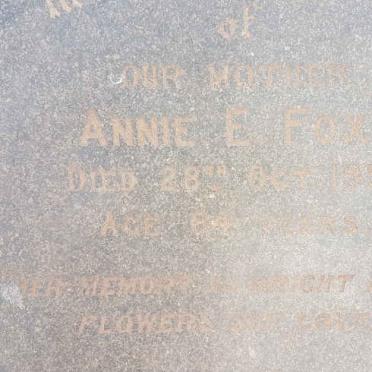FOX Annie E. -1951