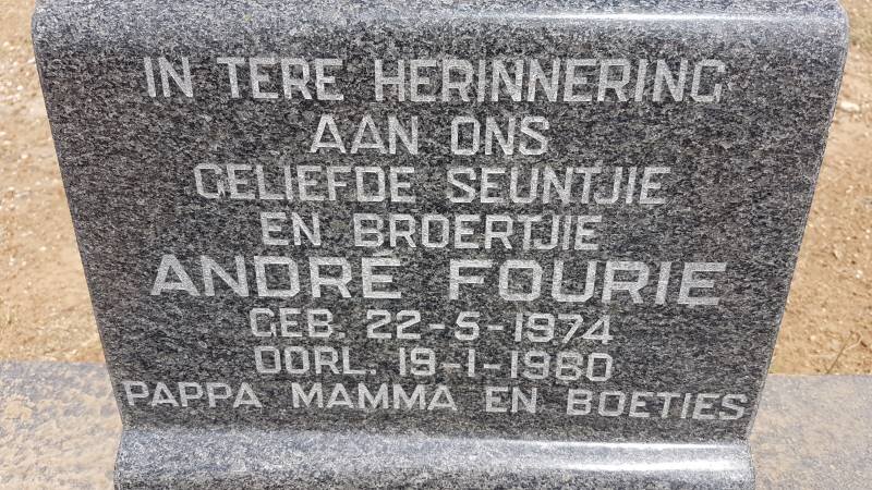 FOURIE André 1974-19?0