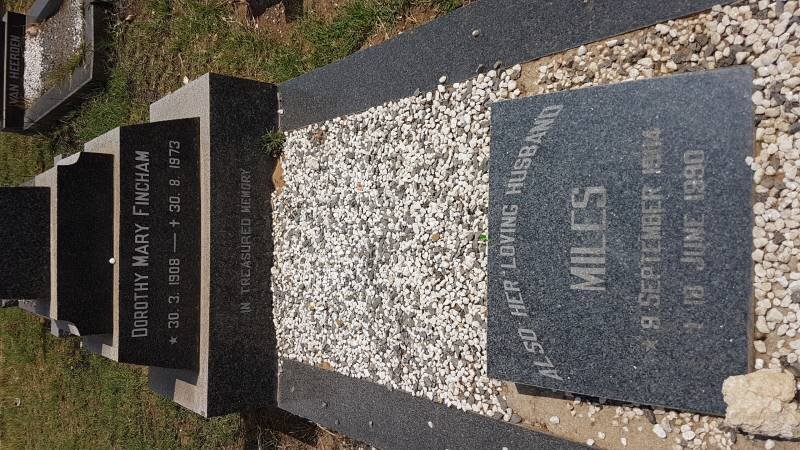 FINCHAM Miles 1904-1990 &amp; Dorothy Mary 1908-1973