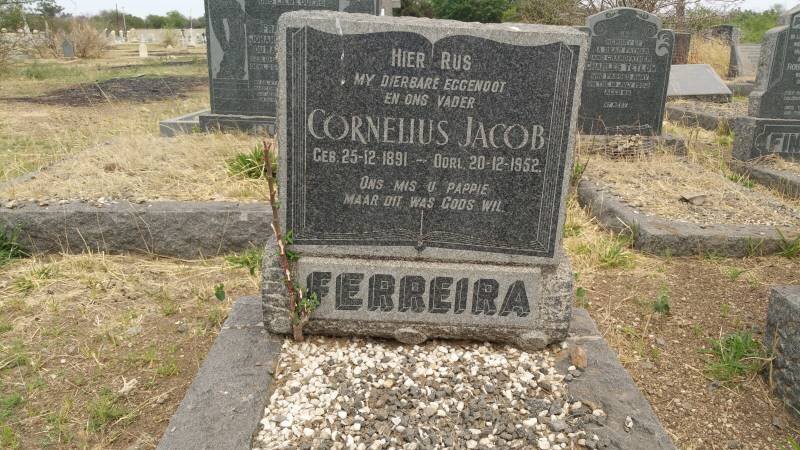 FERREIRA Cornelius Jacob 1891-1952