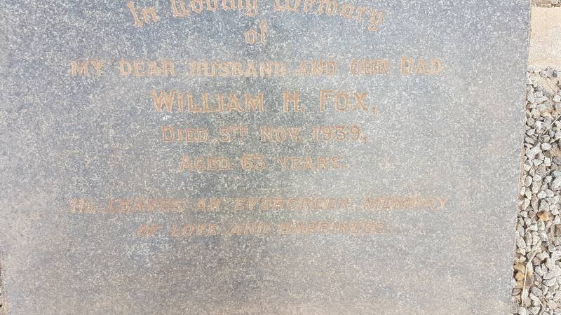 FOX William H. -1939