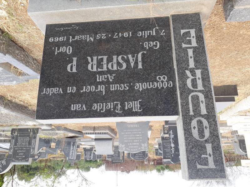 FOURIE Jasper P. 1947-1969