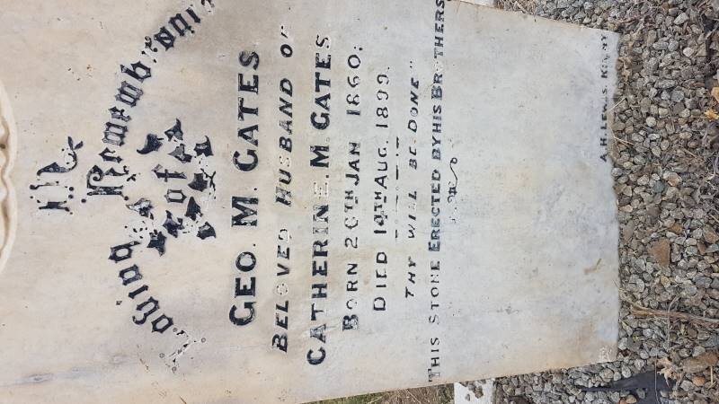 GATES Geo. M. 1860-1899