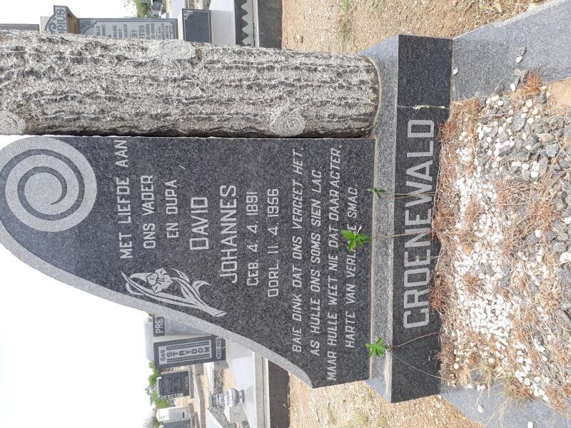 GROENEWALD David Johannes 1891-1956