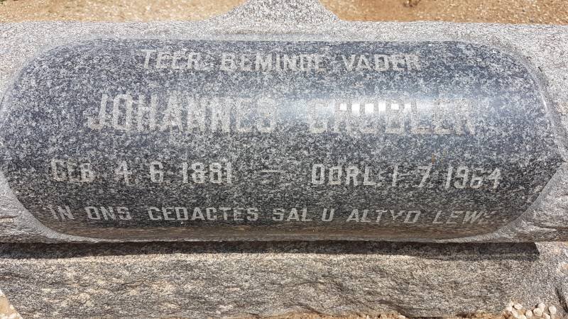 GROBLER Johannes 1881-1964