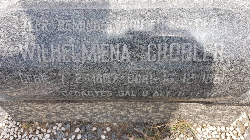 GROBLER Wilhelmiena 1887-1961