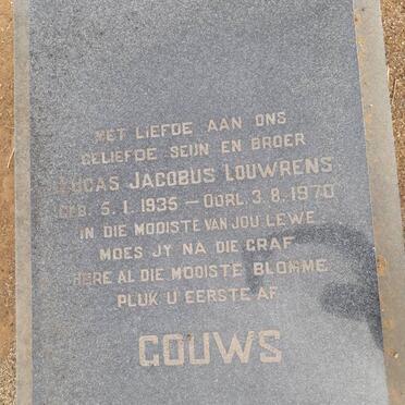 GOUWS Lucas Jacobus Louwrens 1935-1970