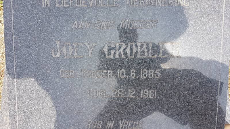GROBLER Joey nee KRUGER 1885-1961