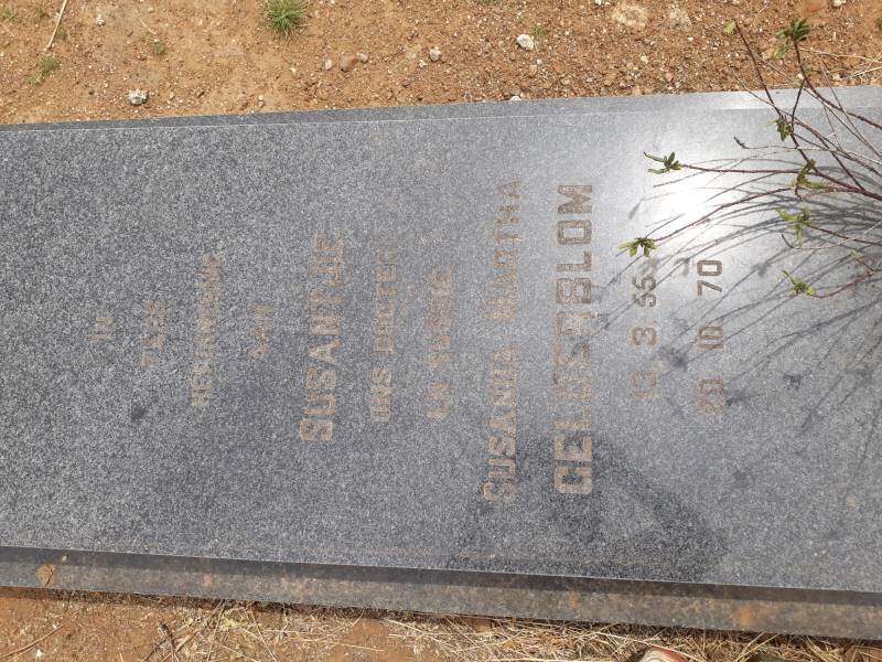 GELDERBLOM Susanna Martha 1955-1970