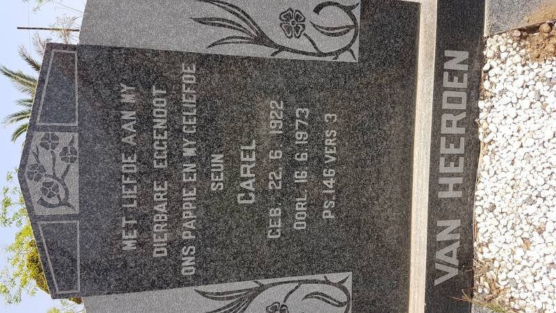 HEERDEN Carel, van 1922-1973