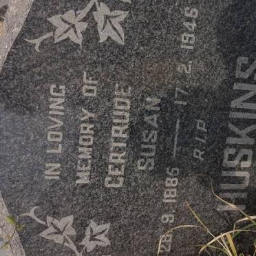 HUSKINS Gertrude Susan 1885-1946