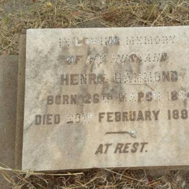 HAMMOND Henry 1864-1898