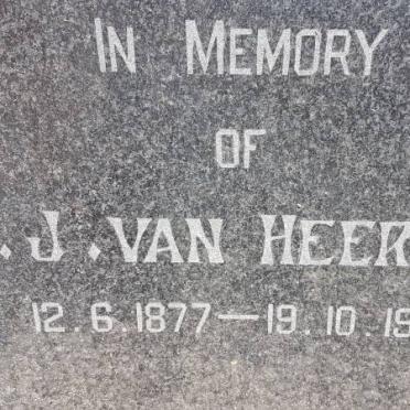 HEERDEN J.J., van 1877-1961