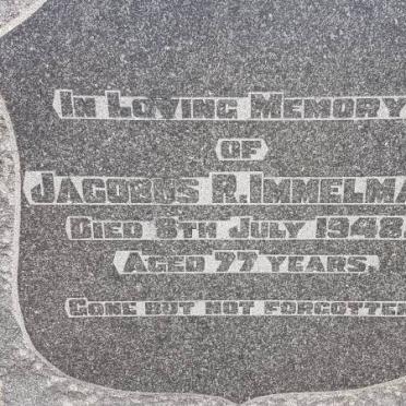 IMMELMAN Jacobus R. -1948