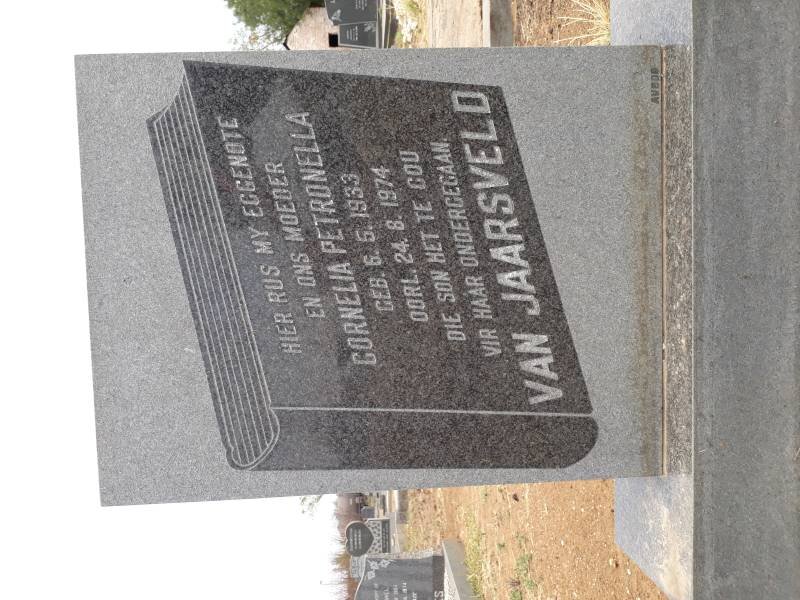 JAARSVELD Cornelia Petronella, van 1933-1974