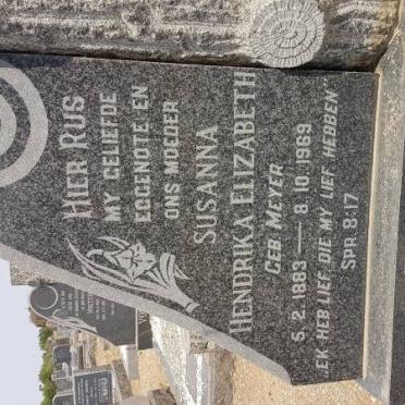 JOUBERT Susanna Hendrika Elizabeth nee MEYER 1883-1969