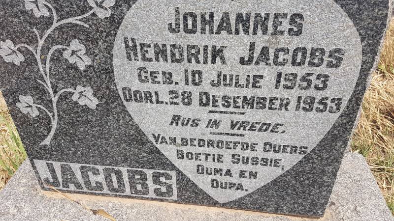 JACOBS Johannes Hendrik 1953-1953