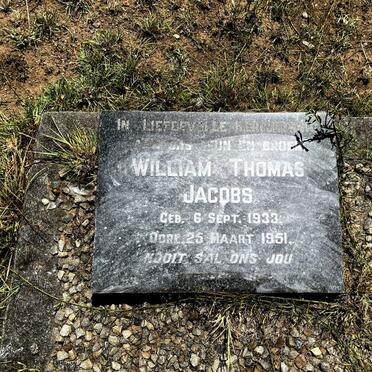 JACOBS William Thomas 1933-1951
