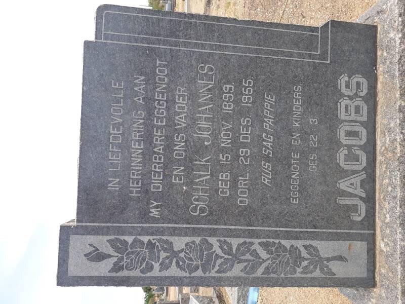 JACOBS Schalk Johannes 1899-1955