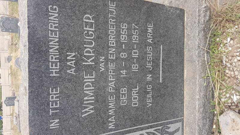 KRUGER Wimpie 1956-1957