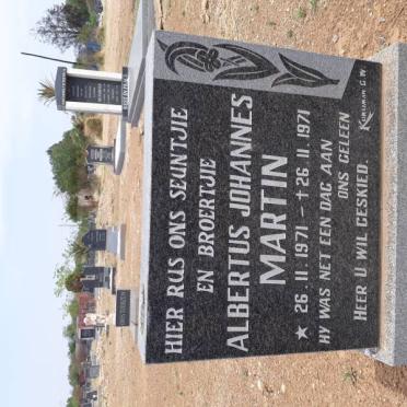 MARTIN Albertus Johannes 1971-1971