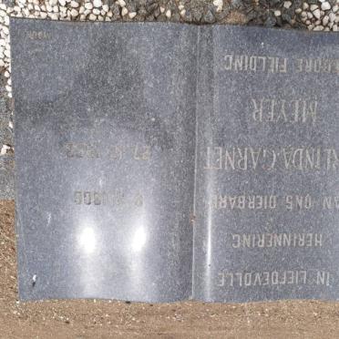 MEYER Berlinda Garnet nee FIELDING 1906-19?2