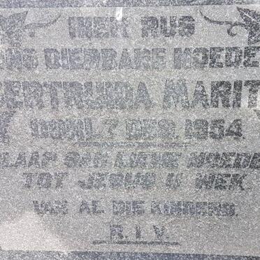 MARITZ Gertruida -1954