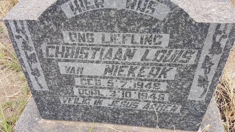 NIEKERK Christiaan Louis, van 1948-1948