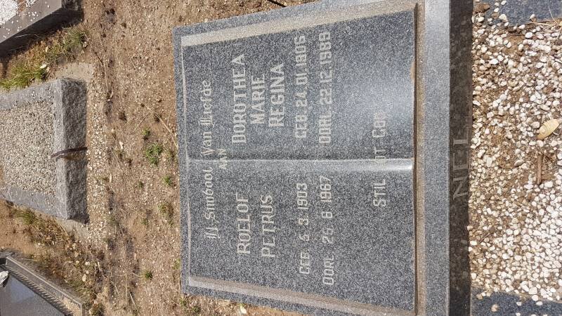 NEL Roelof Petrus 1903-1967 &amp; Dorothea Marie Regina 1906-1989
