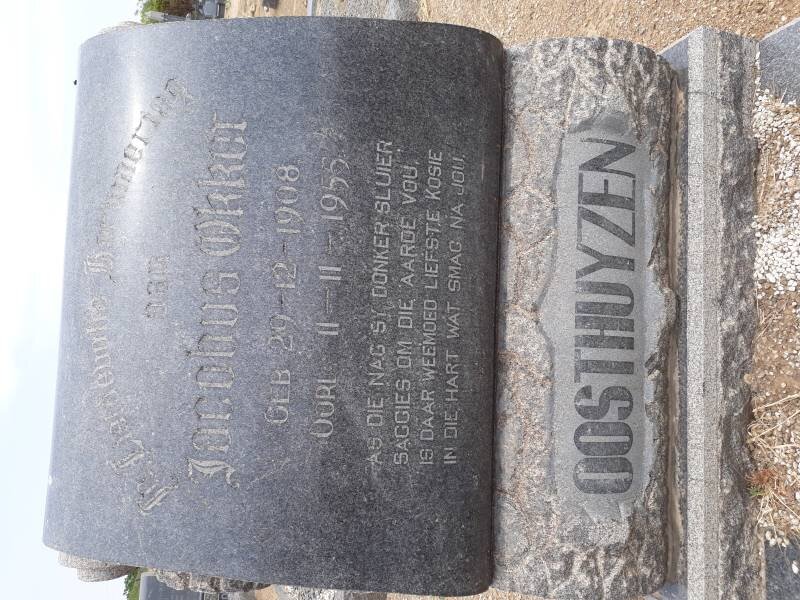 OOSTHUYZEN Jacobus Okker 1908-1955